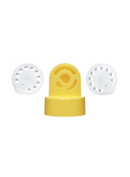 Medela 2 Valve and 2 Membranes Breast Pump Accessories Blister Pack, Yellow