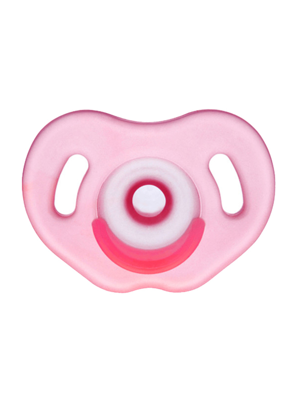 Wee Baby Full Silicone Soother, 0-6 Months, Pink