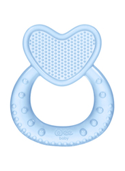 Wee Baby Heart Shaped Silicon Teether, 6+ Months, Blue