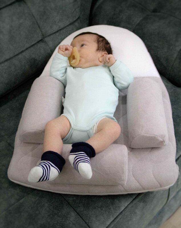 Babyjem Anti-Colic Sleeping Pillow, 0+ Months, Grey