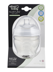 Vital Baby Nurture Breast Like Feeding Bottles 240ml, Clear