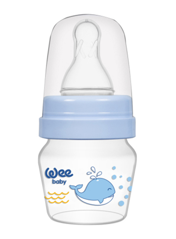 Wee Baby Mini PP Sippy Bottle Set, 0-6 Months, 30ml, Blue