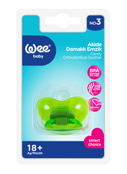 Wee Baby Candy Body Orthodontic Soother, 18+ Months, Green