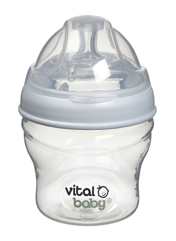 Vital Baby Nurture Breast Like Feeding Bottles 150ml, 2-Piece, Clear