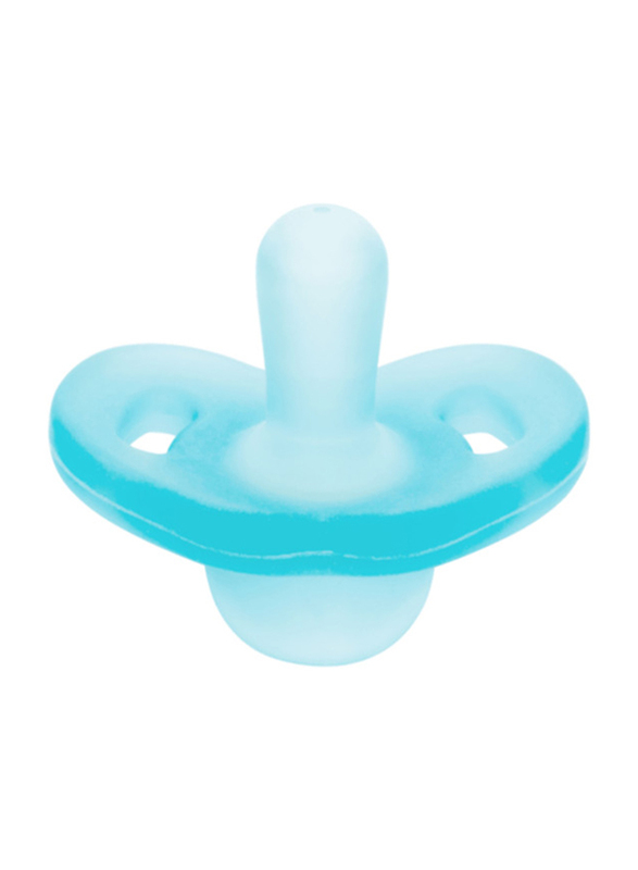Wee Baby Full Silicone Soother, 0-6 Months, Blue