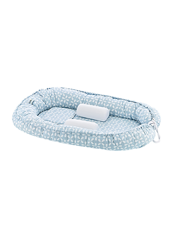 Babyjem Babynest with Support Pillows, 0-6 Months, Blue