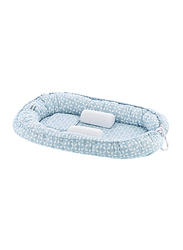 Babyjem Babynest with Support Pillows, 0-6 Months, Blue