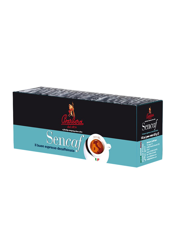 Barbera Sencaf Decaf Ground Coffee in Single Doses, 72 Pieces, 500g