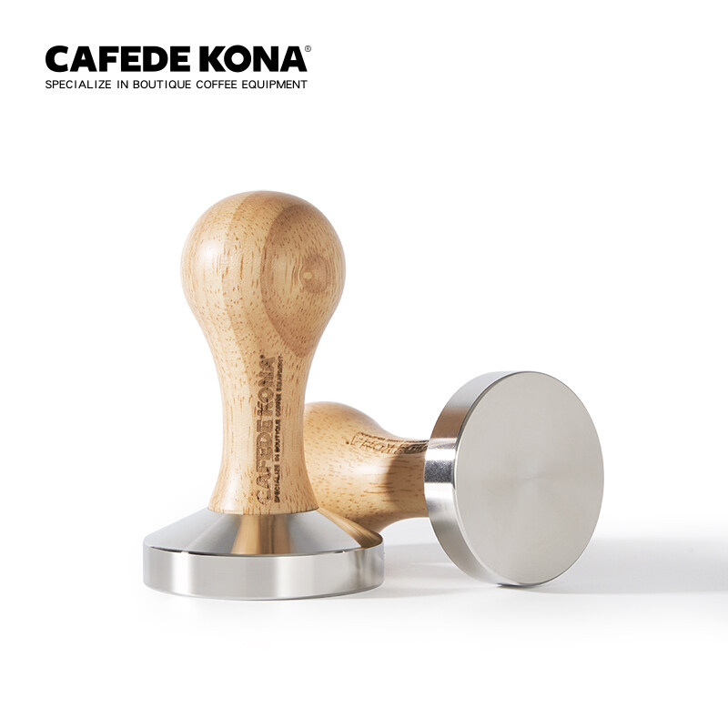 

Generic CAFEDE KONA Coffee Tamper Light Wooden handle 58mm