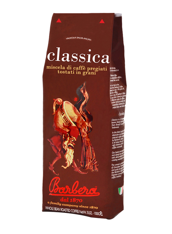 Barbera Classica Whole Coffee Bean, 1000g