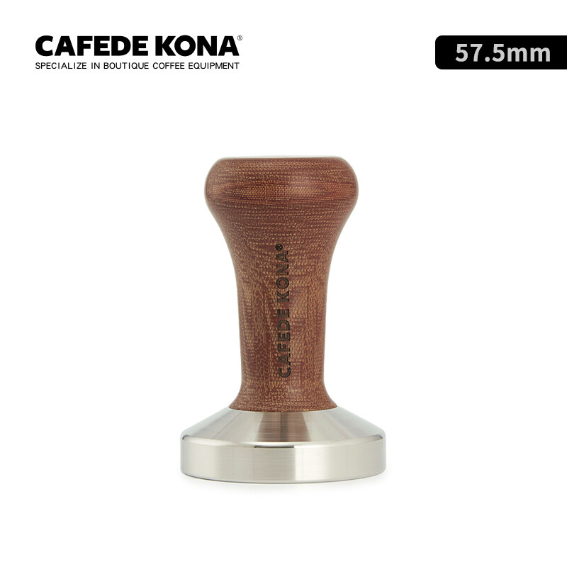 

Generic CAFEDE KONA Coffee Tamper Wooden handle 57.5mm