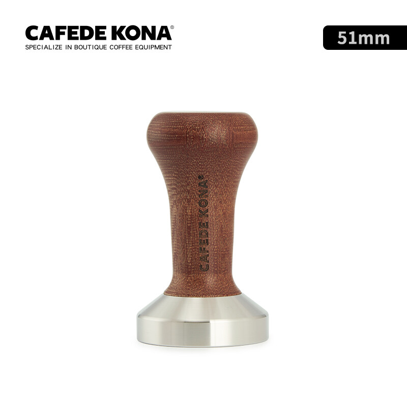 

Generic CAFEDE KONA Coffee Tamper Wooden handle 51mm