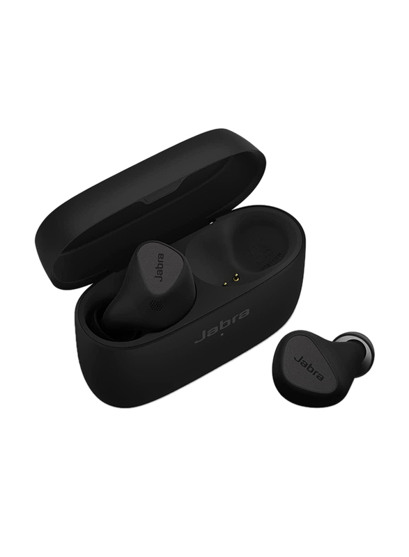 Jabra Elite 5 Wireless In-Ear Noise Cancelling Earbuds with 6-Mic Call Technology, Black