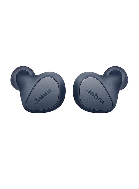 Jabra Elite 3 True Wireless Bluetooth In-Ear Noise Isolating Earbuds with 4 Built-In Mic, Navy Blue