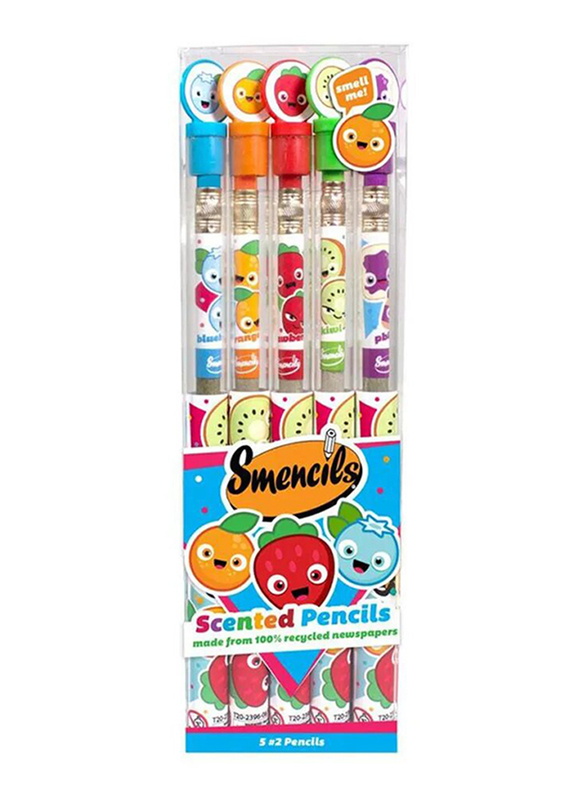 Smencils Scented Pencils, 5-Piece, Multicolour