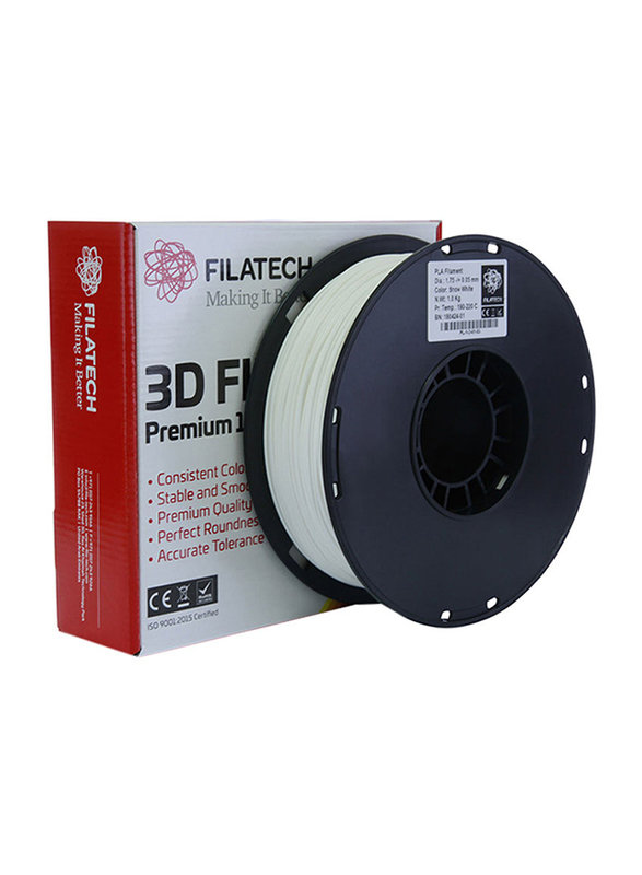 Filatech Snow White 3D Printing PLA Filament, 2.85mm