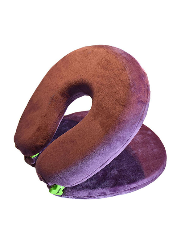 Facecradle Polyester Adjustable Travel Pillow, Violet