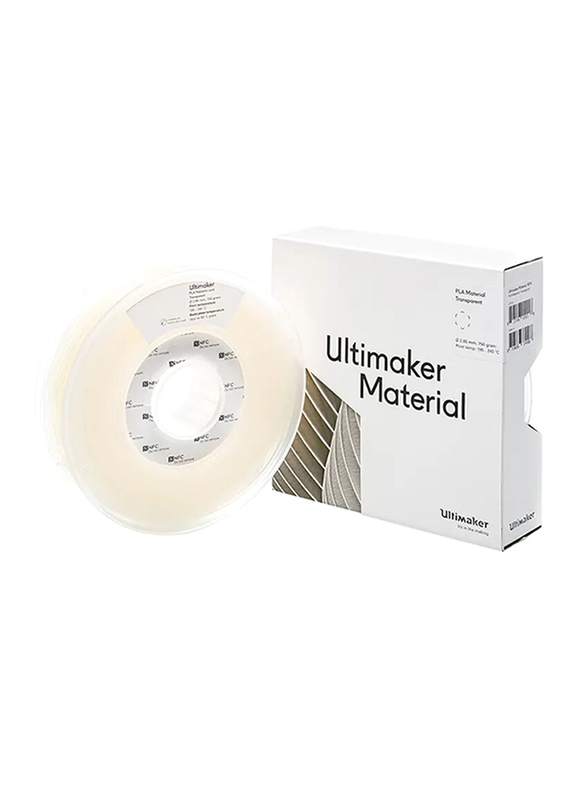 Ultimaker Transparent 3D Printing Filament for Professional, 2.85mm