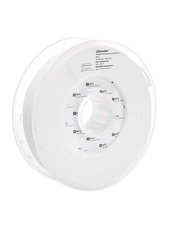 Ultimaker White 3D Printing Filament for Professional, 2.85mm