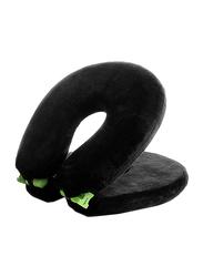 Facecradle Polyester Adjustable Travel Pillow, Black