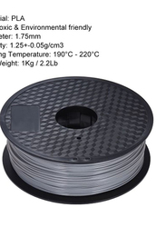 Grey 3D Printer PLA Filament, 1.75mm