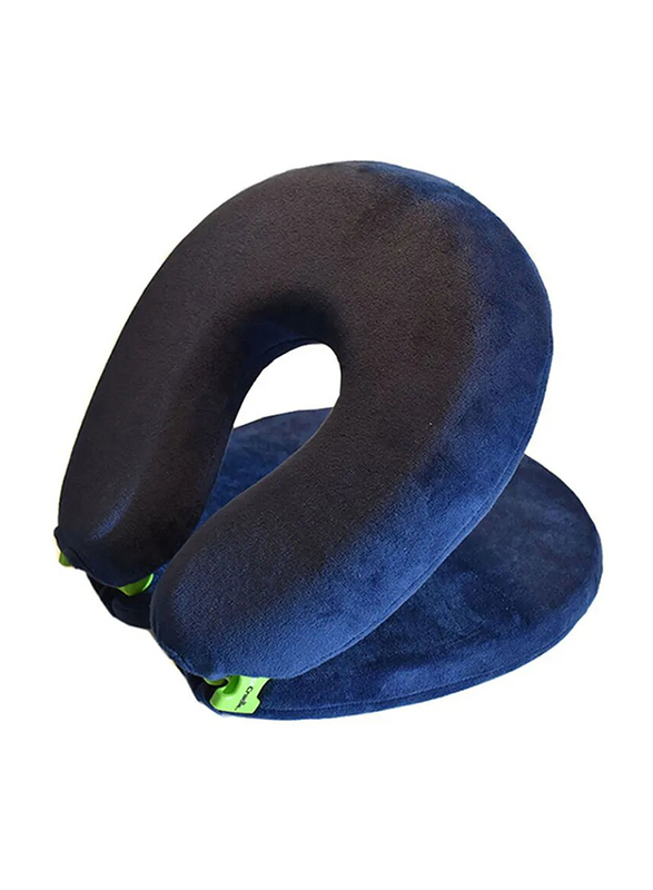 Facecradle Polyester Adjustable Travel Pillow, Blue