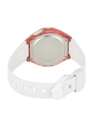 Casio Digital Watch for Women with Resin Band, Water Resistant, LW-200-7AVDF, White-Transparent