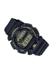 Casio G-Shock Digital Watch for Men with Resin Band, Water Resistant, DW9052GBX-1A9, Black-Grey