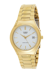 Casio Analog Watch for Men with Stainless Steel Band, Water Resistant, EAW-MTP-1170N-7A, Gold-White