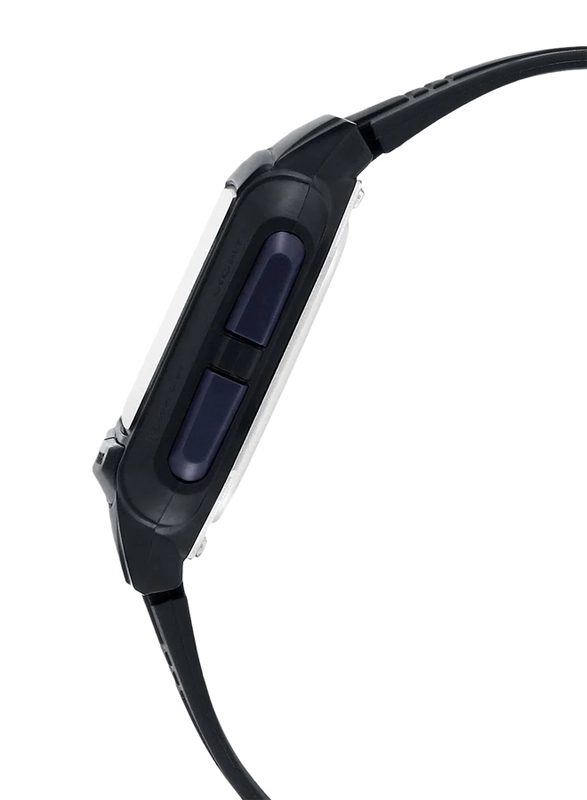 Casio Digital Quartz Watch for Men with Resin Band, Water Resistant, DB-36-1AV, Black-Grey