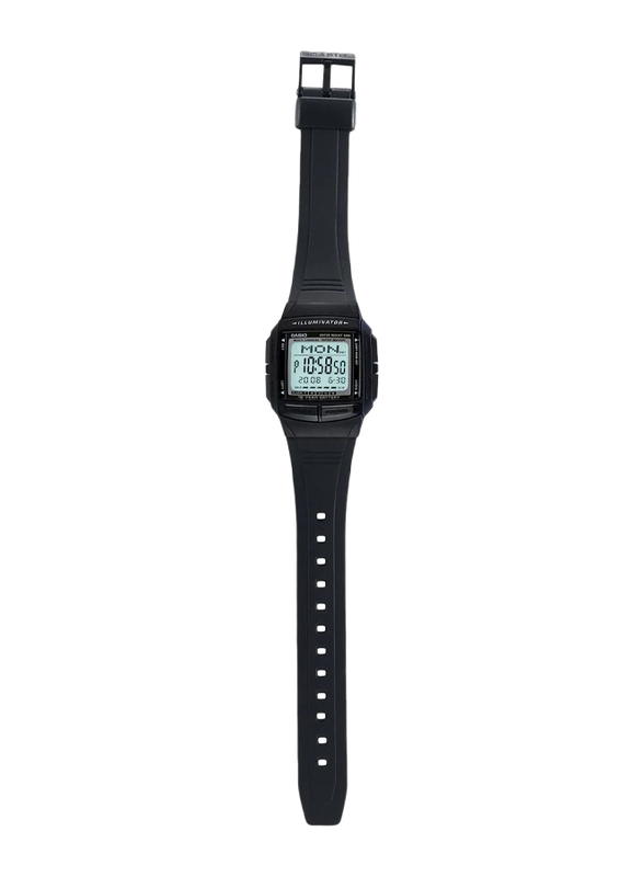 Casio Digital Quartz Watch for Men with Resin Band, Water Resistant, DB-36-1AV, Black-Grey