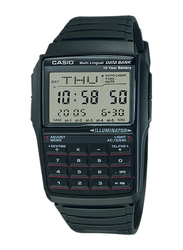 Casio Digital Watch for Men with Resin Band, DBC-32-1A, Black-Grey