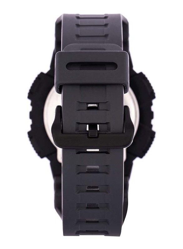 Casio Solar Analog/Digital Watch for Men with Resin Band, Water Resistant, AQ-S810W-8AVDF, Black-Orange/Black