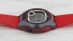 Casio Digital Watch for Women with Resin Band, Water Resistant, LW-200-4AVDF, Red-Transparent