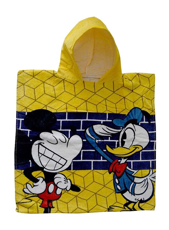 

Disney Kids Beach Mickey & Donald Ponchos Towel, Multicolour