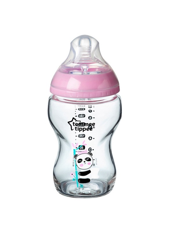 Tommee Tippee Closer To Nature Glass Girl, 250ml , Pink
