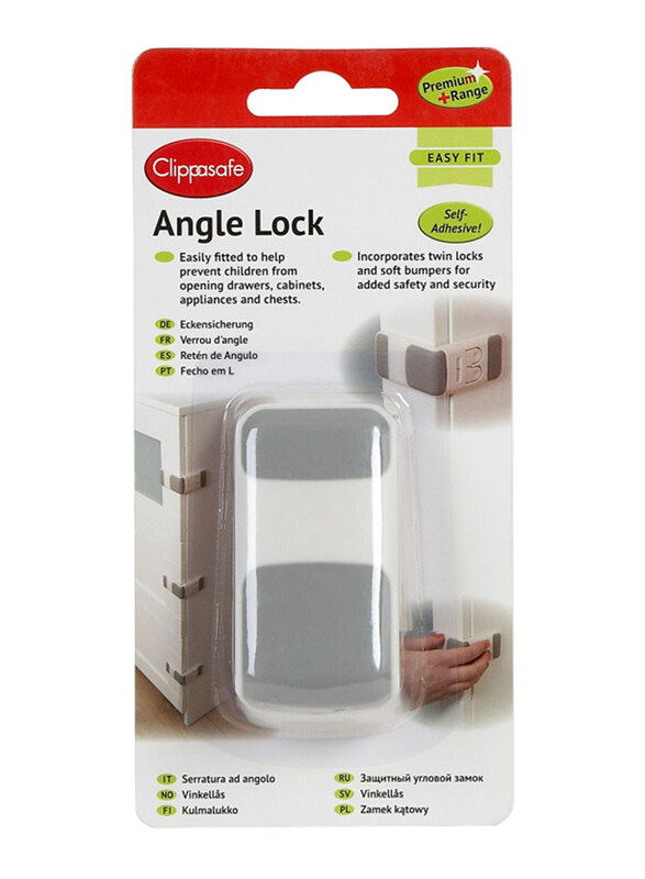 

Clippasafe Angle Lock with Premium + Range, White/Grey