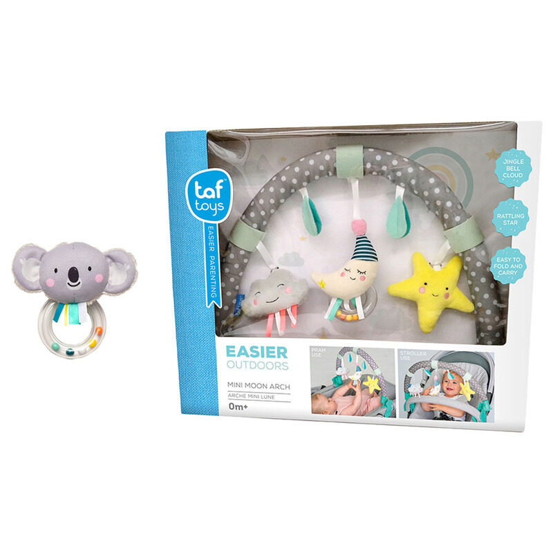 

Taf Toys Mini Moon Pram Arch & Kimmy Koala Rattle