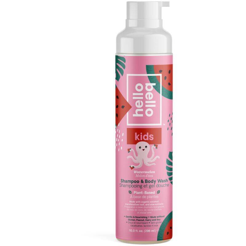 

Hello Bello 296ml Watermelon Shampoo & Body Wash for Baby, Pink
