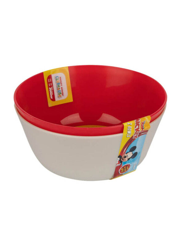 

The First Years Disney Mickey Bowl, 2 Pieces, Red/Grey