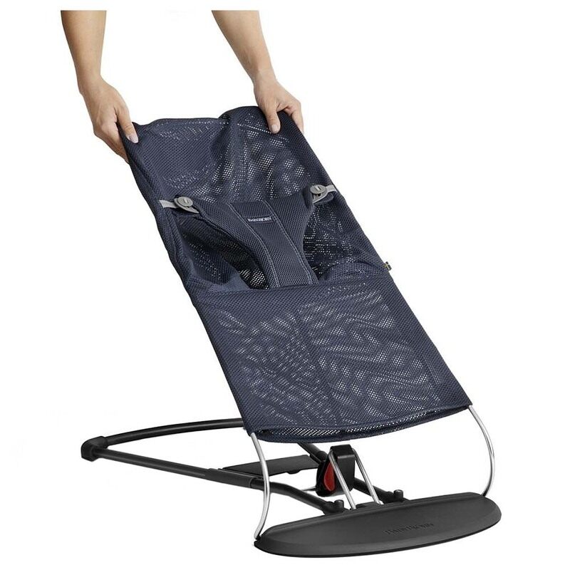 

BabyBjorn Fabric Seat Mesh Bouncer Bliss, Navy Blue
