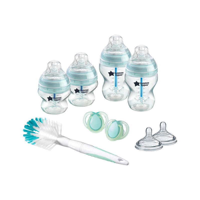 Tommee Tippee Adv. Anti-Colic Newborn Starter Kit, 0+ Months, Clear