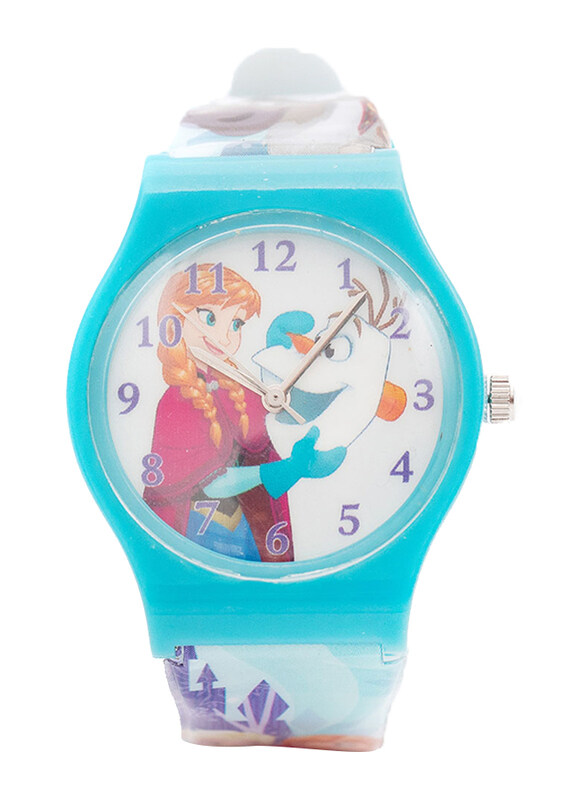 

Disney Frozen Analog Watch for Girls with PVC Band, TT1062 F, Blue