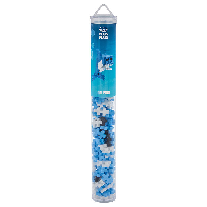 

Plus Plus Dolphin Tube, 100 Pieces, Ages 5+