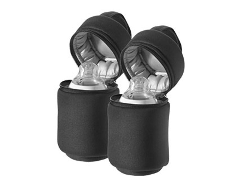 Tommee Tippee Closer to Nature Insulated Bottle Carriers, 2 Pieces, Black