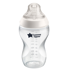 Tommee Tippee Closer To Nature Feeding Bottle, 340ml, Clear