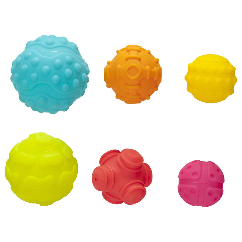

Playgro Textured Sensory Balls, 3 Piece, Ages 6+ Months, Multicolour