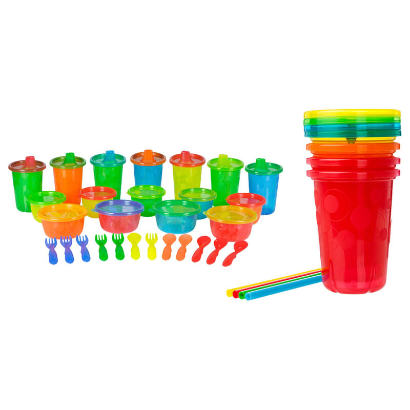 

The First Years Take and Toss Straw Cups & Feeding Set, Multicolour