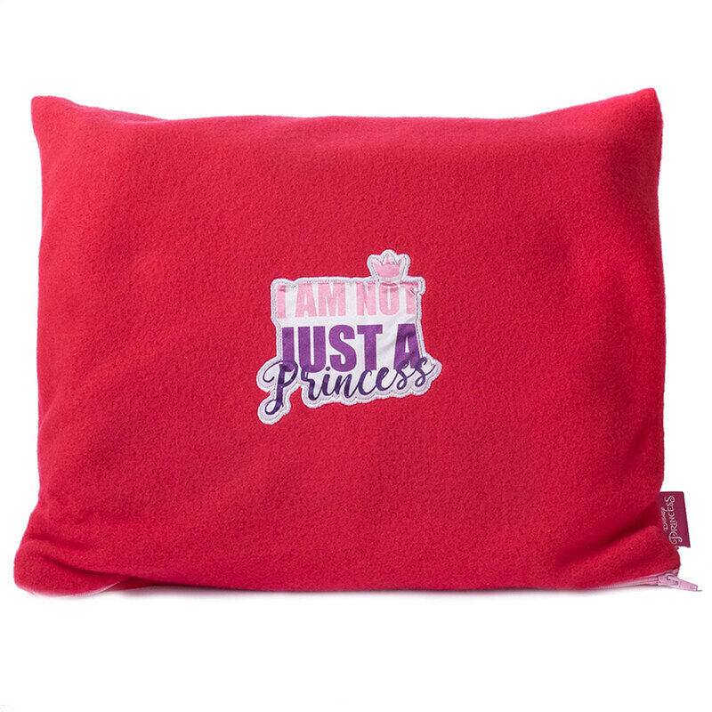 

Disney 2-Piece Princess Print Throw and Convertible Pillow Set, Red