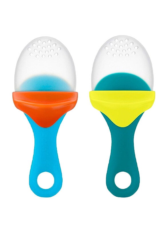 

Boon Baby Pulp Feeder Set, 2 Pieces, Yellow/Blue/Orange